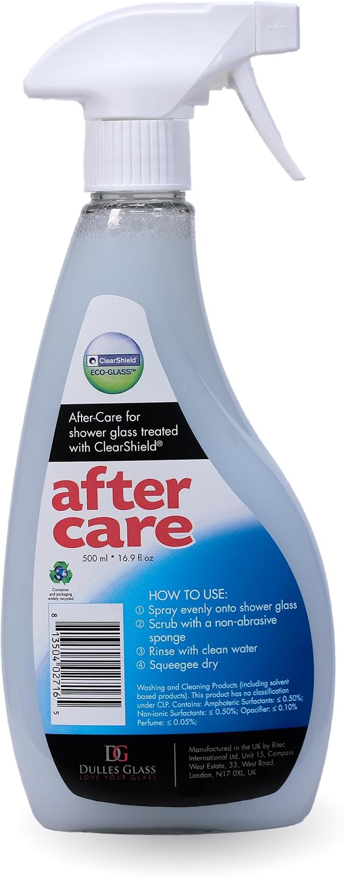 ClearShield Aftercare Shower Door, Glass and Ceramic Cleaner