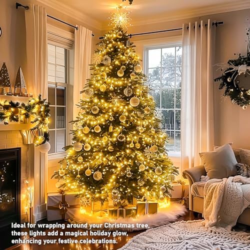 JMEXSUSS 150 LED String Lights for Bedroom, Classroom Lights Plug in