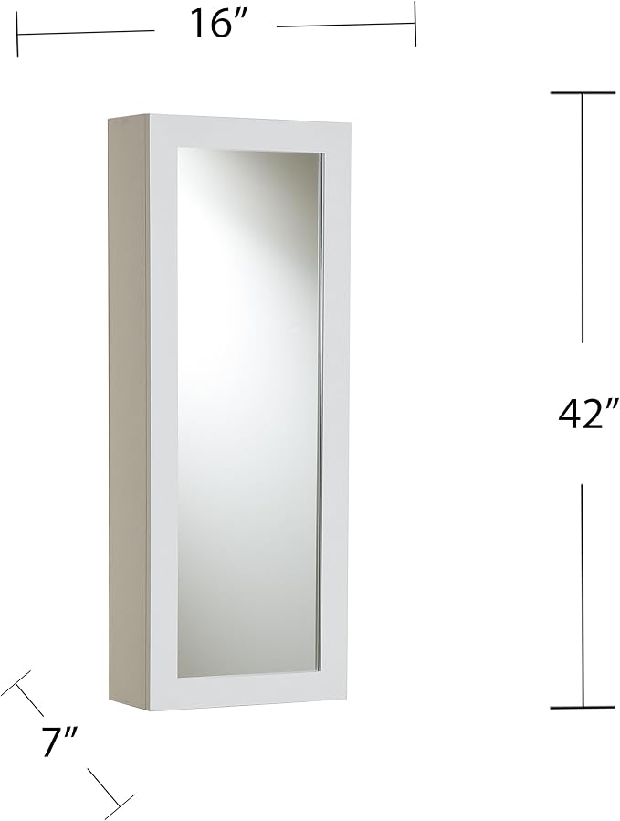 SEI Furniture - Rowden Wall-Mounted Ironing Board - Transitional Design, Wood - Ideal for Kitchen, Dining Room (HZ3480)