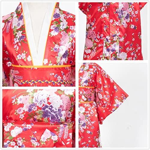 Japanese Traditional Dress Kimono Robe for Kids Girls Costume