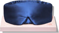 LitBear Silk Sleep Mask for Side Sleeper, Eye Mask Sleeping for Women Men 100% 22 Momme Pure Mulberry Silk, Face-Hugging Padded Eye Cover for Sleeping with Adjustable Band (Midnight Blue)
