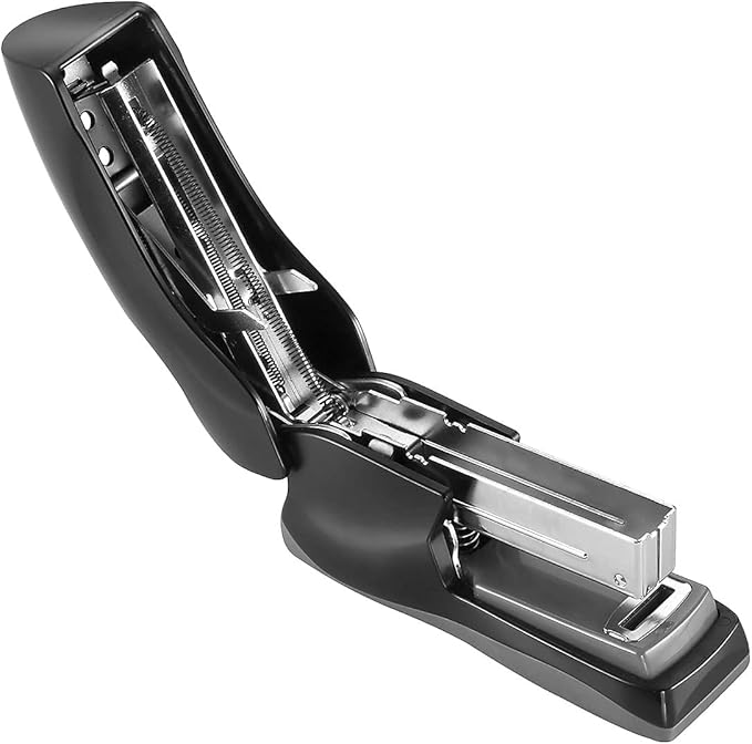 Bostitch Office Heavy Duty Stapler, 40 Sheet Capacity, No Jam, Half Strip, Fits into the Palm of Your Hand, For Classroom, Office or Desk, Black