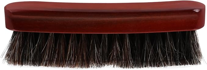 5pcs Portable Wooden Horsehair Shoe Cleaning Brush Small Scrubber for Shoes Boots Ergonomic Handle for Comfortable Grip for Polishing Maintenance
