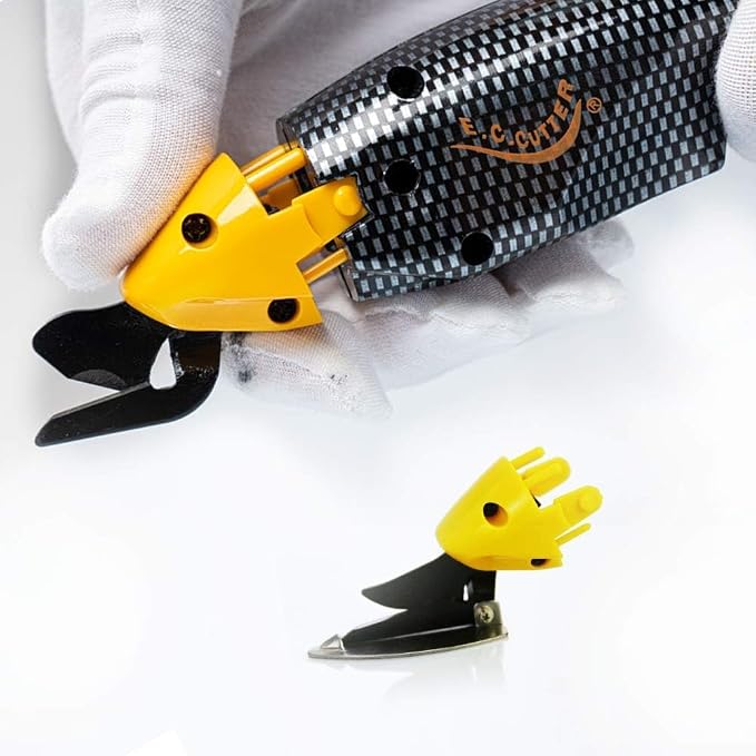Electric Fabric Scissors Heavy Duty, Cordless Box Cutter Professional with 2 Blades, Rechargeable Lithium Battery for Cutting Fabric, Cardboard,Craft Sewing Tools (Scissors with one battery)
