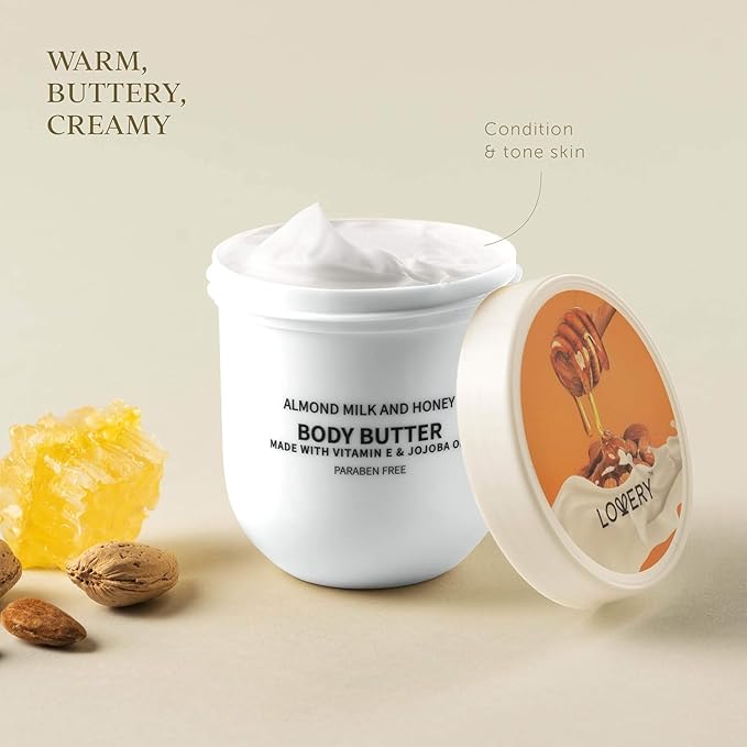 Body Butter for Women Gift Set – 6 Whipped Body Creams W Shea Butter, Jojoba Oil & Vitamin E, Deep Moisturizing Body Lotion Collection, Coconut, Aloe, Olive, Shea, Lavender Jasmine, Almond Milk Honey