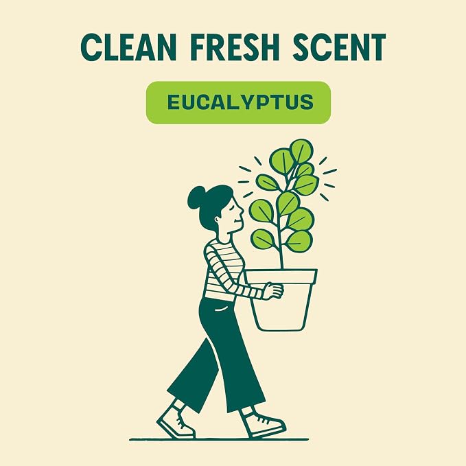 Aunt Fannie's Natural Cleaning Vinegar Wipes, Multipurpose Surface Cleaner, Eucalyptus Scent, 35 Count (Pack of 6)