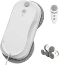 KKI Window Cleaning Robot,Upgraded Window Cleaner Robot, Auto-Dual Spray, Max 3200pa,3 Cleaning Modes & Edge Detection, Remote Control for High-Rise Windows, Glass Door,5Sets Cloths