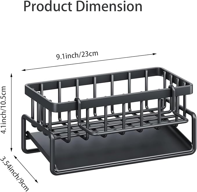 Multifunctional Kitchen Cleaning Accessories Storage Rack Bathroom Corner Storage Organizer Shelf Shower Caddy Bottle Holder for Hand Washing, Gel, Liquid, Sponge, Brush, Dish Cloth Rack(1pcs