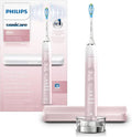 Philips Sonicare DiamondClean 9000 Electric Toothbrush - Sonic Toothbrush with App, Pressure Sensor, 12 Brushing Settings, Replacement Reminder, Charging Stand, Travel Case, Pink, HX9911/90