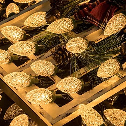 AWQ 200LED 146.9 FT C9 Christmas Lights Fairy String Lights Warm White