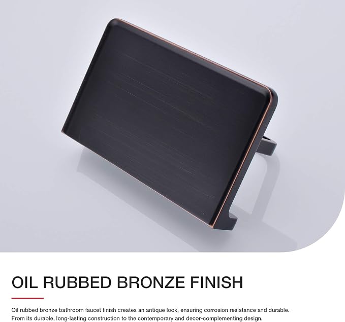 Toilet Paper Holder with Phone Shelf ORB Bathroom Wall Mounted Tissue Roll Dispenser Storage, Oil Rubbed Bronze