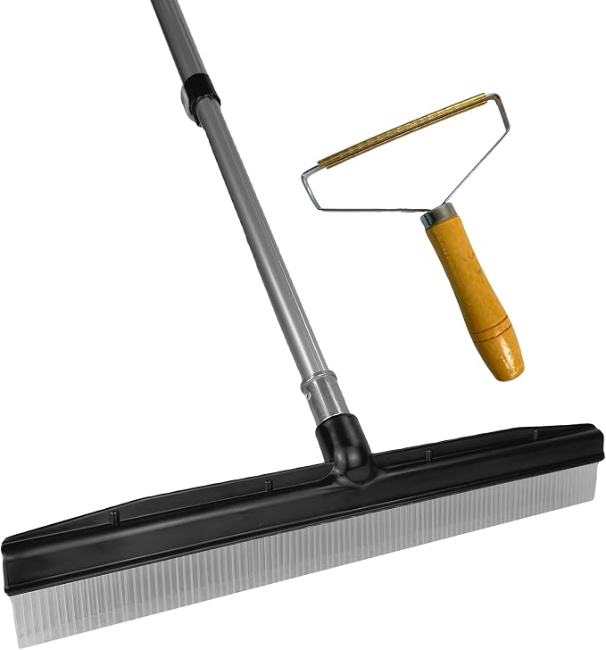 A-to-Z Supply Room Groom Carpet Rake Groomer with Telescoping 54" Adjustable Handle & Portable Lint Remover Brush Tool, Carpet Brush Ideal for Pet Hair, Refreshing Carpets, Rugs, and Artificial Turf