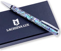 LACHIEVA LUX Abalone Shell Ballpoint Pen, Luxury Executive Gift Set, Fancy Pen for Men & Women, German P900M Refill, Ocean Dream Collection