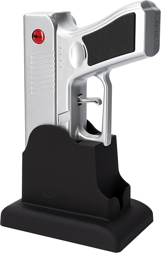 Electric Gun Wine Opener - Corkscrew Wine Opener-Rechargeable Battery, Open Wines Electronic Cork Puller - Unique Anniversary Birthday Gifts for Him, Wine Gifts for Men, Winter Gun Lovers Gifts