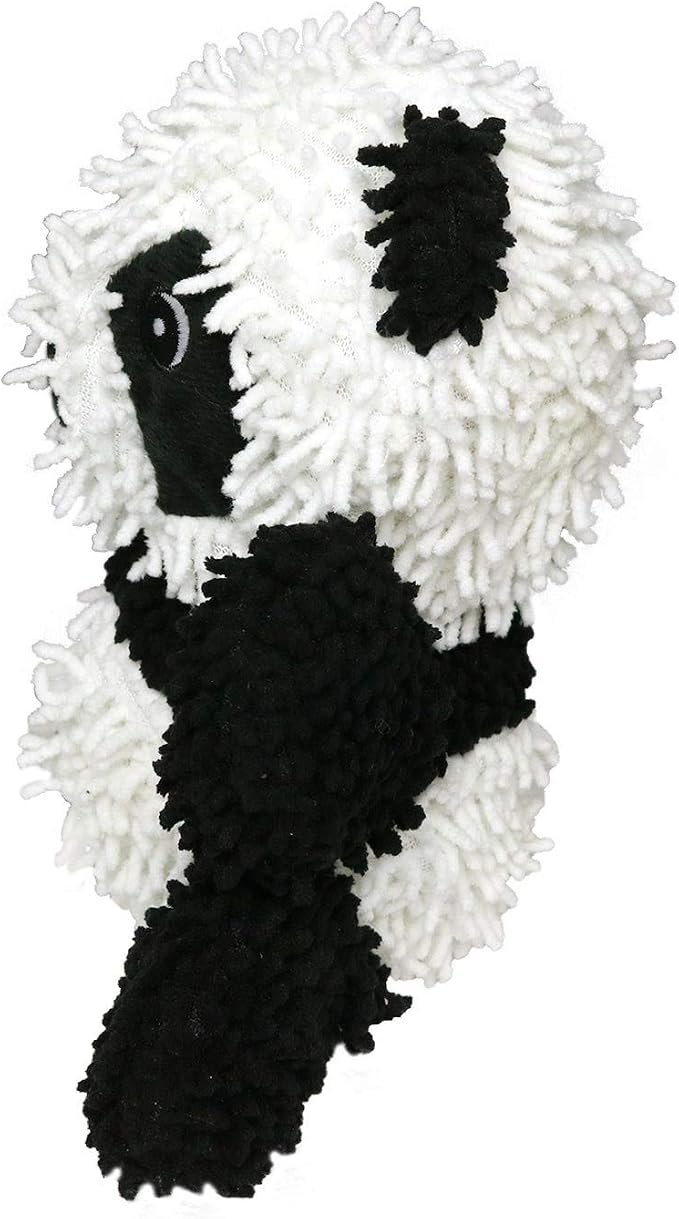 MIGHTY® 2 Pack Microfiber Medium Panda Dog Toys | Ultra Durable Plush Toy with Multiple Layers & Reinforced Seams , Washable and Floats , Mighty® Construction