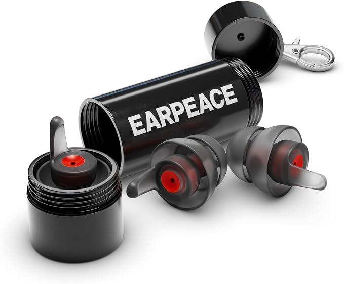 EARPEACE Moto - Reusable Motorcycle EarPlugs - Motorcycle Ear Plugs Wind Noise Protection - Comfortable Ear Plugs for Riding with High Fidelity Filter Noise Canceling Up to 26dB