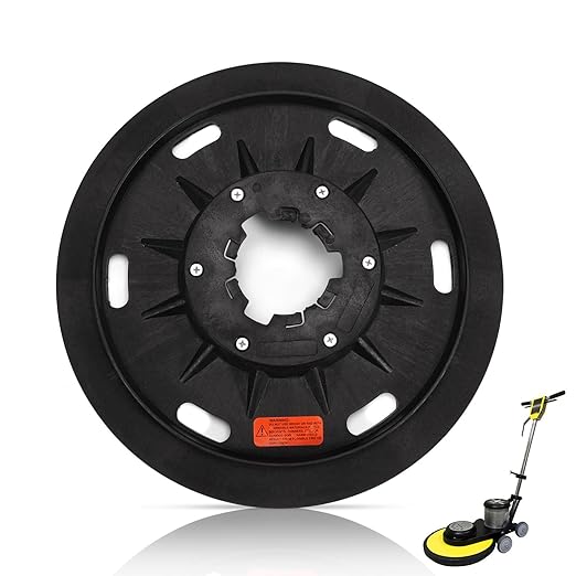 16" Floor Buffer Pad Driver Replacement for Malish 782016 w/NP-9200 Universal Clutch Plate, Fit for Most 17" Floor Buffers/Rotary Sanders, Harpoon Style for Hardwood/Concrete/Tile