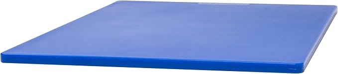 Winco CBBU-1520 Cutting Board, 15-Inch by 20-Inch by 1/2-Inch, Blue,Medium | Dishwasher safe, Stain resistant, Minimizes dulling, Great for Charcuterie, Cheese, Appetizers and Buffet Displays