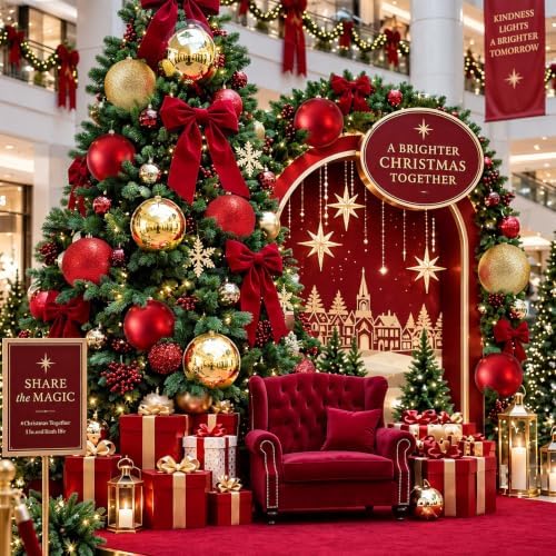 Jenaai 12 Pcs Large Christmas Ball Ornaments 8 Inch Big Oversized Shatterproof Christmas Tree Decorations Matte Glitter Giant Jumbo Plastic Hanging Baubles for Xmas Holiday Party Indoor Outdoor