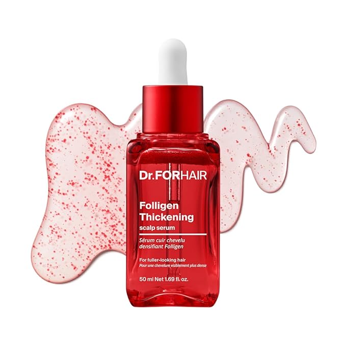 Dr.FORHAIR Folligen Thickening Scalp Serum 1.7 oz | Biotin Density Serum for Thicker, Fuller-Looking Hair | Peptide Scalp Treatment | Korean Haircare