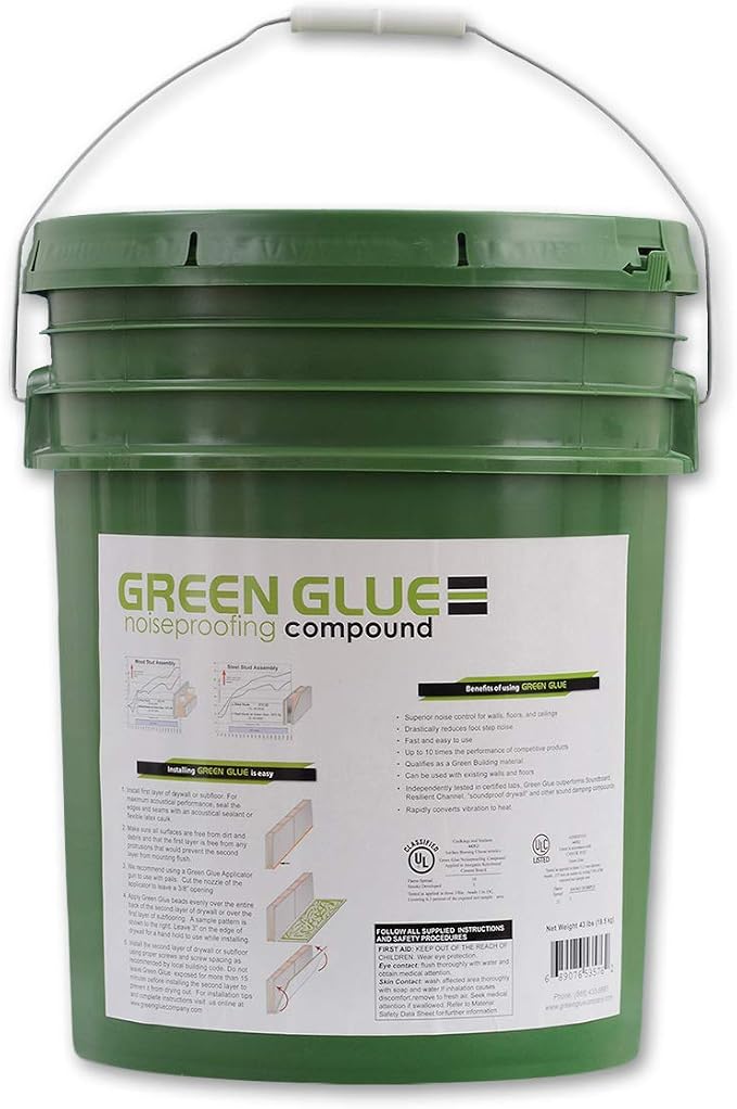 Green Glue Noiseproofing Compound - 5 Gallon Bucket