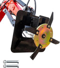 Hydraulic Flail Mower Brush Cutter Attachment for 1-2 Tons Mini Excavators, Mini Excavator Brush Cutter with 2 Pins for Land Clearing, Branch Pruning, Grass Cutting, USA Stock