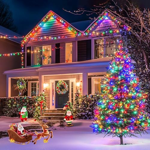 JMEXSUSS 168FT 600 LED Christmas Decor String Lights, Christmas Tree Lights