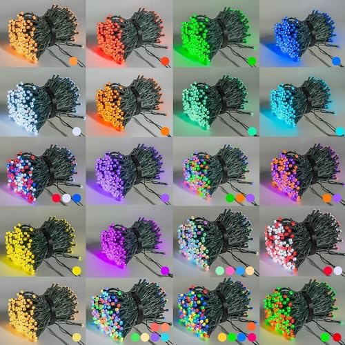 Dazzle Bright 164FT 500 LED Smart RGB Christmas Halloween String Lights
