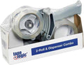 Tape Logic Packing Tape 2-Rolls & Dispenser, 2" x 55 yd 2.6 Mil - Heavy Duty Clear Packaging Tape Roll for Shipping, Moving, Order Fulfillment
