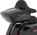 Advanblack 2025 RG Tour Trunk Pack Midnight Firestorm King Tour Trunk Pack Luggage +Wrap-Around Backrest Pad for '97-'25 Harley Touring Road King Street Glide Electra Glide CVO models