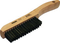 Osborn International 54019SP Shoe Handle Stainless Steel Wire Scratch Brush, 0.012" Fill Diameter, 5-1/4" Brush Area Length, 1-1/8" Width, 10" Overall Length