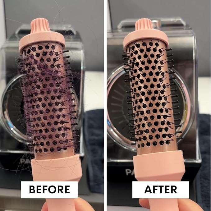 Pallure Automatic Hair Brush Cleaner – Removes Hair And Disinfects In Seconds, Removes Dust & Build Up from Hair Brushes – Salon & Home Cleaning Tool for Stylists and Beauty Lovers
