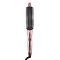 CALISTA Perfecter Pro Heated Round Brush, Lift, Volumize, and Style with No Heat Damage for Healthier Looking Hair, 1" For Waves & Shoulder Length Hair, Dual Voltage & Adjustable Temp, Rose Gold