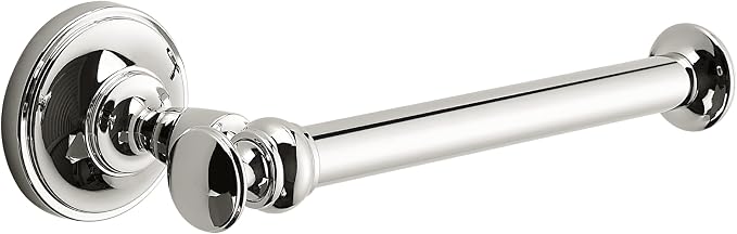 khtumeware Toilet Paper Holder Vibrant Polished Nickel Tissue Roll Holder for Bathroom Organization and Storage Single Post Toilet Tissue Holder Wall Bathroom Accessories (1-Pack)