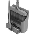Broom and Dust Pan, Broom and Dustpan Set with Push Brooms, Self-Cleaning Comb & Space-Saving Design for Indoor Outdoor Cleaning (Grey)
