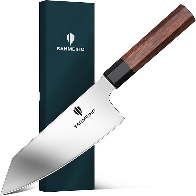 6 Inch Chef Knife for Small Hands, Japanese High Carbon Steel | Kitchen Knife Multi-function Mini Size Sharp Cooking & Sashimi Knife with Ergonomic Red Sandalwood Handle