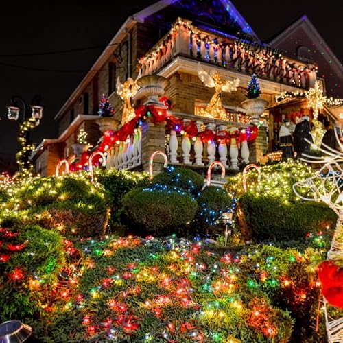 TW SHINE 66FT 200 LED Color Changing Christmas Lights, Warm White & Multi Color Waterproof String Lights with 11 Functions, Remote Christmas Decorations for Indoor Outdoor Party Wedding Garden Decor