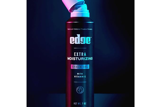 Edge Extra Moisturizing Shave Gel with Vitamin E, Shave Gel For Men That Moisturizes, Protects and Soothes To Help Reduce Skin Irritation, 7 oz, (7 Pack)
