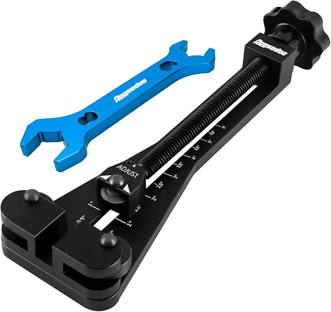 Oil Filter Cutter Oil Filter Cutter Cutting tool For Filter up to 5-3/4" in diameter Fits For Cars Boats Trucks Engine Oil Filter Black With one doube-ended AN Wrench Aluminum Blue