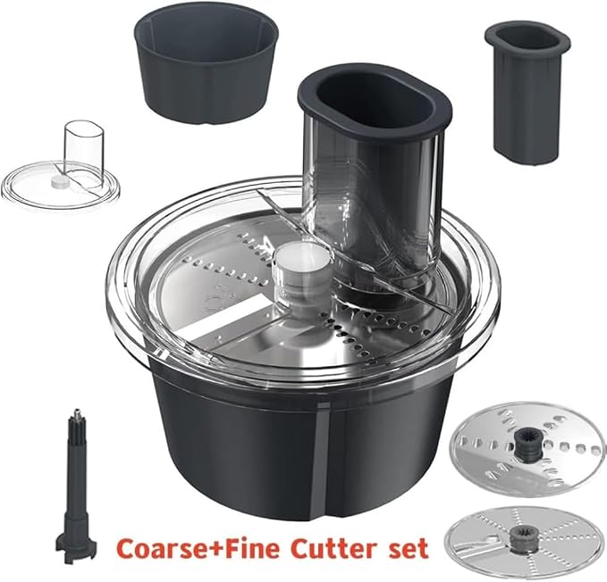 Multifunctional Vegetable and Cheese Grater Cutter Coarse and Fine Cutter Suitable For Thermomix TM6 Vegetable Peeler Wwhole Set Stainless Steel (Coarse + Fine Cutter)