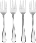 Oneida Silverware Set, Flight Everyday Flatware Salad Forks Set, Service For 4, 18/0 Stainless Steel, 6.65 x 1.04-Inch, Mirror Finish, Dishwasher Safe, Utensils Sets, Salad Fork (Silver, 4 Piece)