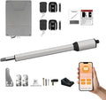 C05 Automatic Smart Gate Opener Kit with APP for Medium Duty Single Swing Gate Up to 770lbs 16FT, 24V 60W AC Powered Motor Electric Driveway Gate Opener with 2 Long-Range Remotes Complete Kit