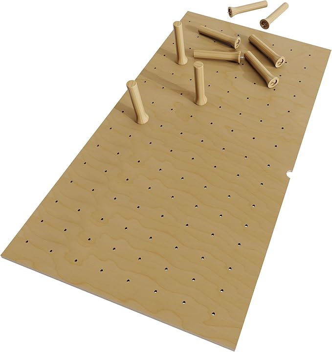 Dowell 39.25" x 21.25" Drawer Divider Organizer Wood Peg Board - 16Pegs