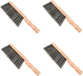minkissy 4pcs Ergonomic Handle Soft Bristle Brush for Fireplace Bench Cleaning Kitchen Countertop