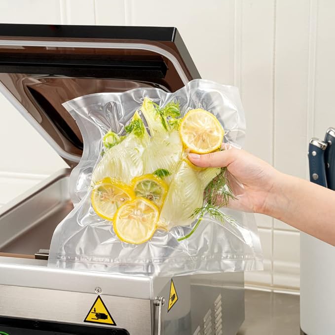 Restaurantware-Fresh Hero 10 x 10 Inch Vacuum Sealer Bags, 1000 Food Storage Bags - 3 mil Thick, Microwavable, Clear Plastic Sous Vide Bags, Freezable, For Storing Food Or Sous Vide Cooking