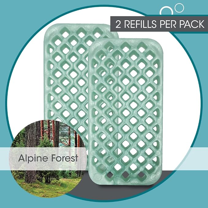 Fresh Products myfreshe Plug in Air Freshener Worry free No Heat No Glass Dry Fragrance Refills For Small Spaces Made in the USA Alpine Forest 2 pack