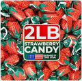 Strawberry Hard Candy Individually Wrapped by Cambie - 2 lbs of Hard Candy