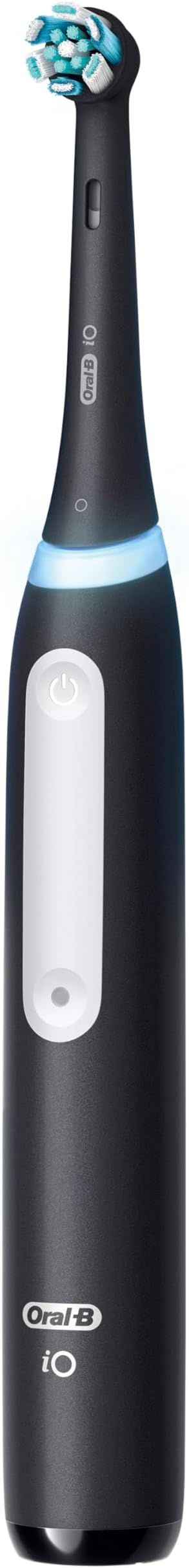Oral-B iO Series 3 Limited Deep Clean Rechargeable Electric Toothbrush for Adults, Black, 3 Modes, Smart Pressure Sensor, Plaque Removal and Gum Care, 2 Replacement Brush Heads, Travel Case