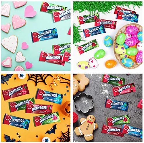 Airheads Candy, Variety Bag, Individually Wrapped Assorted Fruit Mini Bars, Party, Non Melting, 12oz (1 Bag) (Pack of 3)