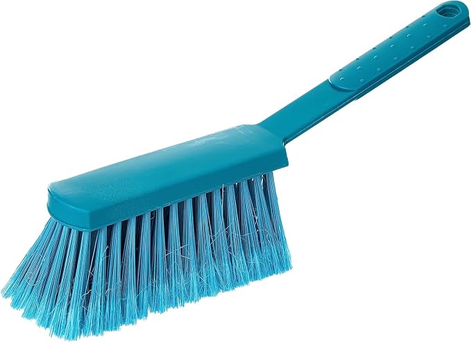 Leifheit Classic Dust Pan and Brush Sweeping Set, Split Bristle Ends on Hand Brush for Best Sweeping Results,